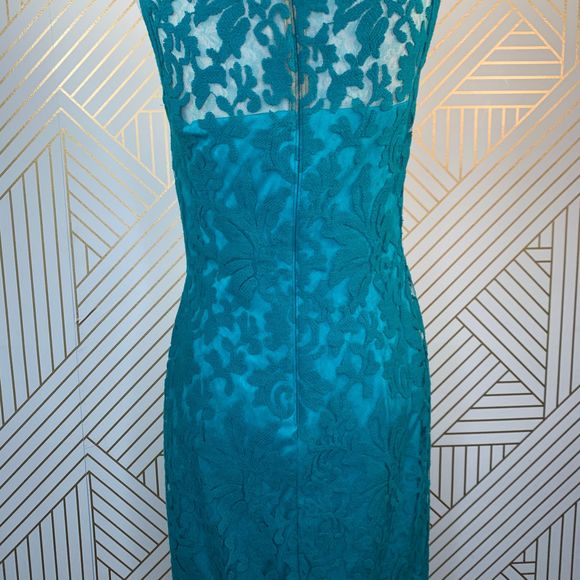 Tadashi Shoji Emerald Green Cocktail Dress - Picture 11 of 12